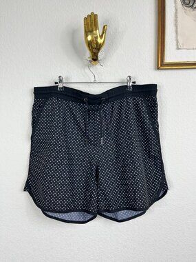 The Upside Polka Dot Swim Trunks Flat Front Running Shorts